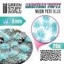 6mm Green Stuff World Martian Fluor Tufts - NEON YETI BLUE